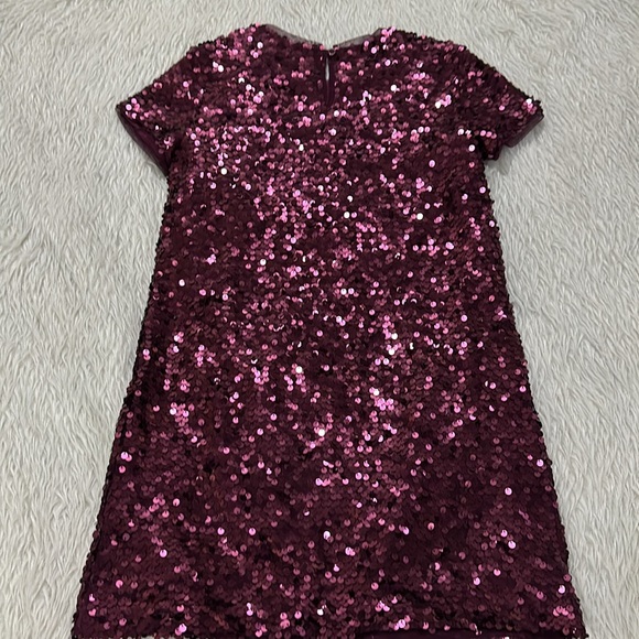 Gap garnet sparkling sequins girls party dress size large - Picture 5 of 6